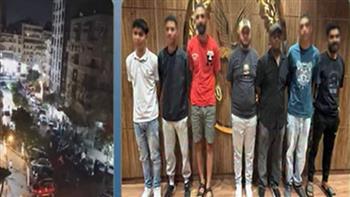 نشوب مشاجرة بين عدد من الأشخاص بمنطقة النزهة