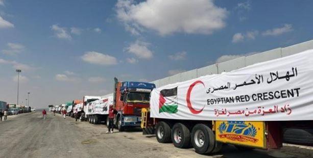 إطلاق قافلة «زاد العزة» 210 الى غزة بحمولة أكثر من ألف طن مساعدات