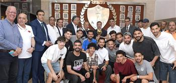   محافظ بورسعيد يستقبل مجلس إداره النادي المصري واللاعبين  أبطال كأس عاصمة مصر 