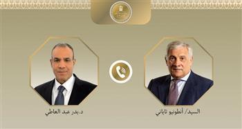 وزير الخارجية يبحث مع نظيره الإيطالي تعزيز العلاقات الثنائية ومستجدات الأوضاع الإقليمية