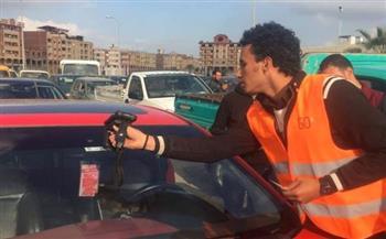 تحرير 841 مخالفة عدم تركيب الملصق الإلكتروني خلال 24 ساعة