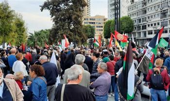   بالتزامن مع اجتماع مجلس السلام العالمي.. احتجاجات في قبرص لدعم حقوق الشعب الفلسطيني