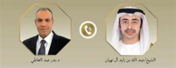 وزير الخارجية يبحث هاتفياً مع نظيره الإماراتى العلاقات الثنائية