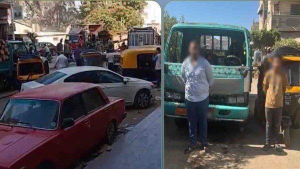 الداخلية تكشف ملابسات فيديو مشاجرة بين سائق نقل وقائد «توك توك» في كفر الشيخ