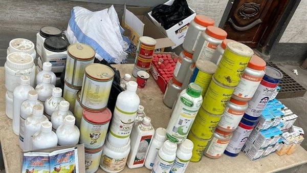 ضبط 10 أطنان أدوية بيطرية مجهولة المصدر بالمنوفية