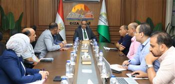 محافظ الجيزة يتابع خطط العمل ونسب إنجاز المشروعات بمدينة الحوامدية
