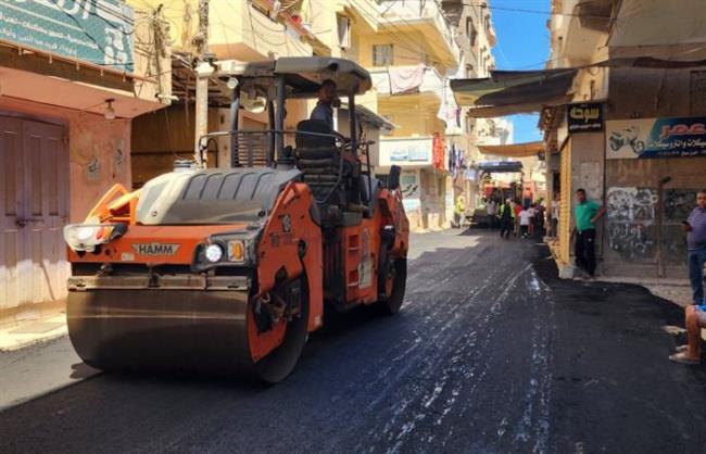 البحيرة تواصل تطوير شارع البحر بمدينة إدكو