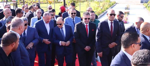 محافظ دمياط يشارك بإحتفالية وضع حجر أساس النادي الأهلي بالمنصورة الجديدة