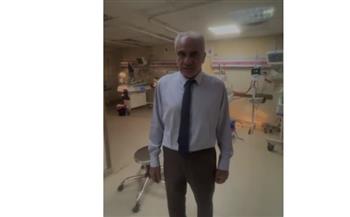   رئيس جامعة أسوان يطمئن على المرضى بعد حريق المستشفى الجامعي