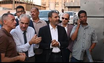 محافظ أسوان يتابع حريق مستشفى الجراحة ميدانيًا