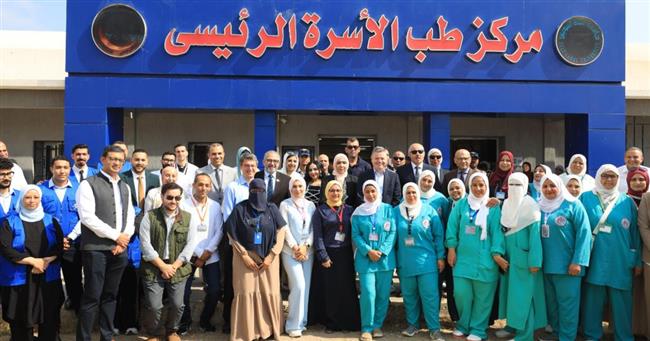 وفد دولي يتفقد منظومة التأمين الصحي بجامعة القناة