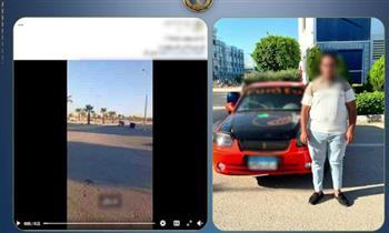 الأمن يضبط قائد سيارة استعراضية بقنا
