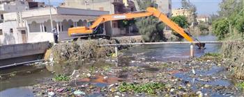   محافظ كفرالشيخ يتابع تطهير مصرف حوض الحجر