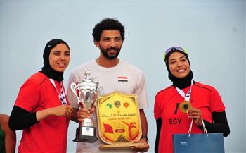   منتخب مصر لسيدات الكرة الطائرة الشاطئية يتوج بلقب البطولة العربية في المغرب