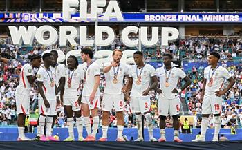   للمرة الأولى في تاريخها.. مراسم تتويج إنجلترا ببرونزية كأس العالم بعد الفوز على فرنسا