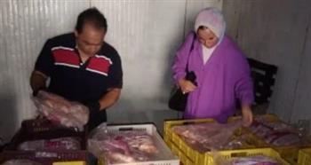 ضبط طن و350 كجم دواجن فاسدة بمجزر غير مرخص بالمحلة