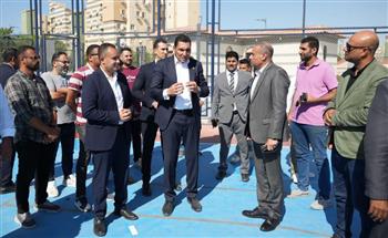   وزير الشباب ورئيس جهاز العلمين الجديدة يتفقدان المنشآت الرياضية بمنطقة الإسكان