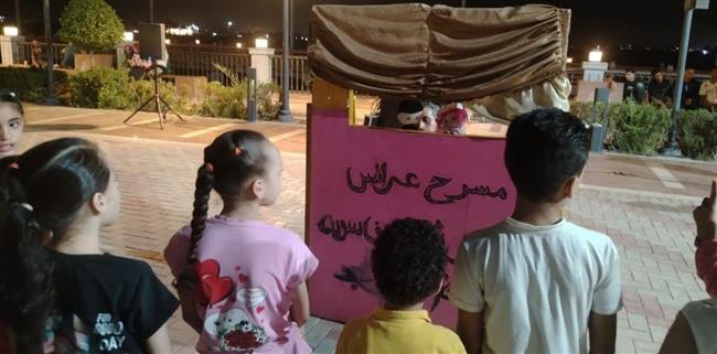 عروض موسيقية وفقرات مواهب ومسرح عرائس في شارع الفن ببني سويف