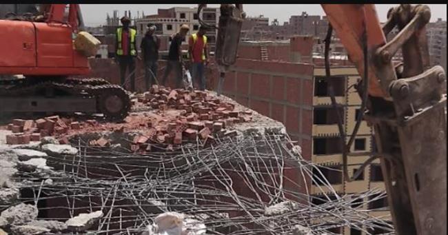 محافظ القاهرة: إزالة عقار مخالف من 12 طابقًا بالمرج والتعامل بحسم مع مخالفات البناء