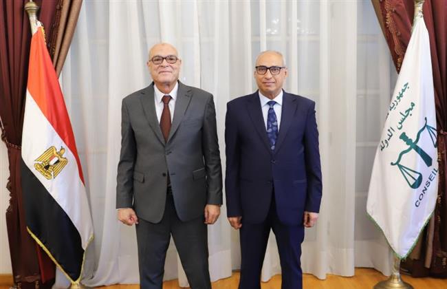 رئيس مجلس الدولة يستقبل رئيس هيئة قضايا الدولة لتقديم التهنئة لسيادته