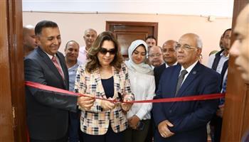 وزيرة التنمية المحلية والبيئة ومحافظ القليوبية يفتتحان المركز التكنولوجي الجديد بالوحدة المحلية بأجهور الكبرى