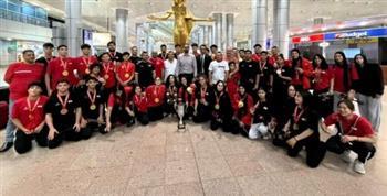 استقبال رسمي لبعثة منتخب الجودو بعد التتويج باللقب الأفريقي 