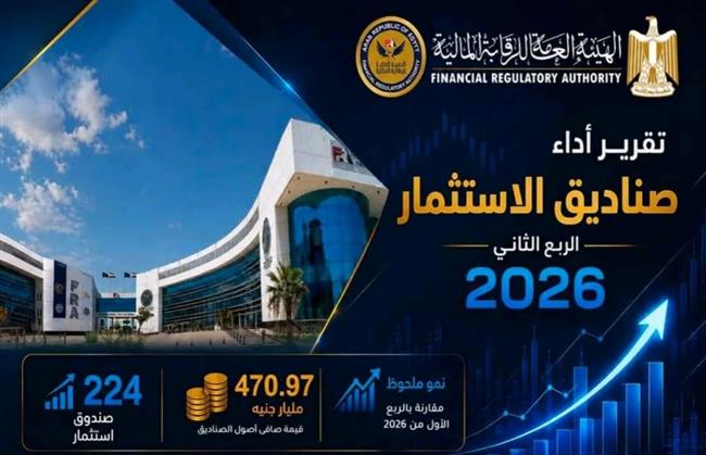 "الرقابة المالية" تصدر تقرير أداء صناديق الاستثمار عن الربع الثاني من عام 2026
