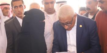   محافظ شمال سيناء يلتقي أهالي قرية قاطية عقب افتتاح مكتبة مصر العامة