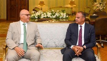 محافظ الإسكندرية فى زيارة  لمدير أمن الإسكندرية لتقديم التهنئة بتوليه مهام منصبه الجديد 