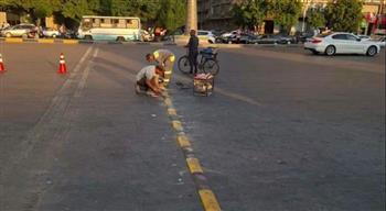 محافظة الجيزة تُجري صيانة لمطب أمام نادي الزمالك وتُنشئ آخر بمنطقة نصر الدين
