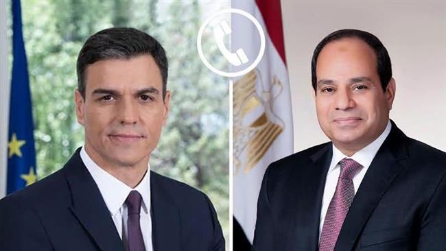 الرئيس السيسي وسانشيز يؤكدان أهمية الحلول السلمية ووقف التصعيد في الشرق الأوسط