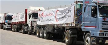 قافلة «زاد العزة» الـ 246 تدخل إلى الفلسطينيين في قطاع غزة