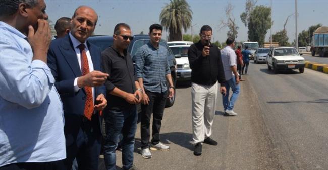 محافظ أسيوط يتفقد أعمال تطوير الطريق الدائري 