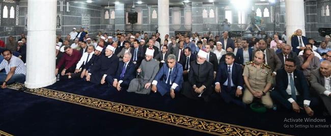 وزير الأوقاف ومفتي الجمهورية يفتتحان مسجد الأقصى بالدقهلية