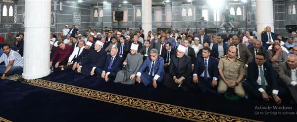 وزير الأوقاف ومفتي الجمهورية يفتتحان مسجد الأقصى بالدقهلية