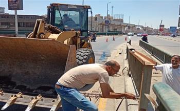 محافظ الجيزة يتابع أعمال تركيب أسوار بمحور 26 يوليو بطريق المريوطية الشرقي