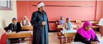   طلاب الثانوية الأزهرية بشمال سيناء يؤدون امتحان مادة البلاغة