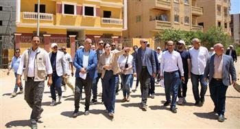وزيرة الإسكان تتوجه إلى الحي المتميز بمدينة بدر لمتابعة الأعمال الجارية