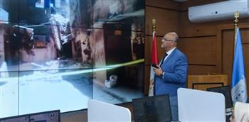   محافظ الإسكندرية يتابع العقار المنهار  من غرفة عمليات مركز سيطرة الشبكة الوطنية للطوارئ والسلامة العامة