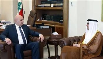 الرئيس اللبناني يبحث مع سفير الإمارات تطورات الأوضاع والعلاقات الثنائية