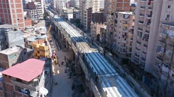 شاهد أحدث تصوير جوي لتقدم أعمال المرحلة الأولى من مترو الإسكندرية