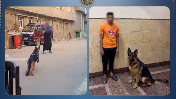 ضبط صاحب كلب هاجم سيدة في البحيرة