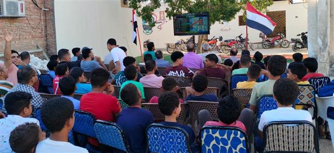 حماس جماهيري في الوادي الجديد لدعم الفراعنة أمام الأرجنتين