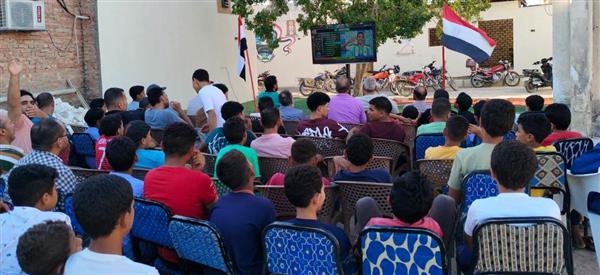 حماس جماهيري في الوادي الجديد لدعم الفراعنة أمام الأرجنتين