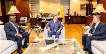 اجتماع ثلاثي لمحافظ البنك المركزي المصري ووزير الخارجية ورئيس البنك الإفريقي للتصدير والاستيراد