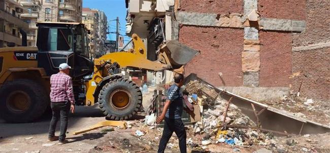 المنصورة تتخلص من 50 طن مخلفات