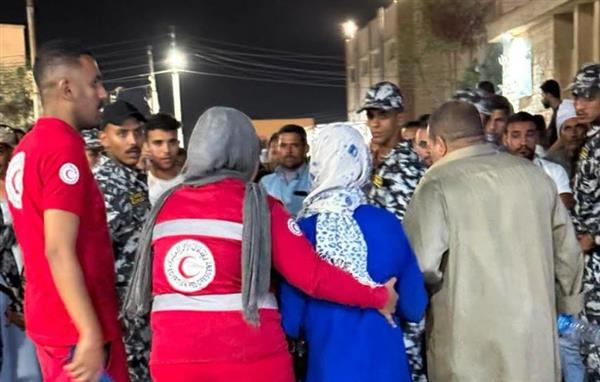 الهلال الأحمر يساند أسر ضحايا حادث الدواويس ويقدم الدعم للمصابين