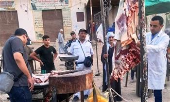   ضبط أكثر من طن لحوم غير صالحة للاستهلاك الآدمي بسوق الهجارسة في سوهاج
