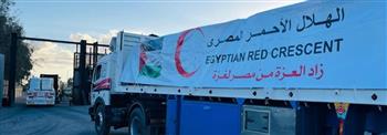   قافلة «زاد العزة» الـ 256 تدخل إلى الفلسطينيين في قطاع غزة