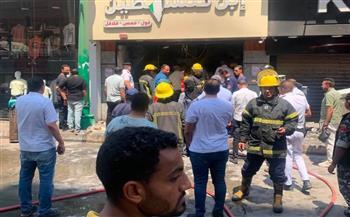 النيران تلتهم مطعمًا بشارع طه حسين في المنيا